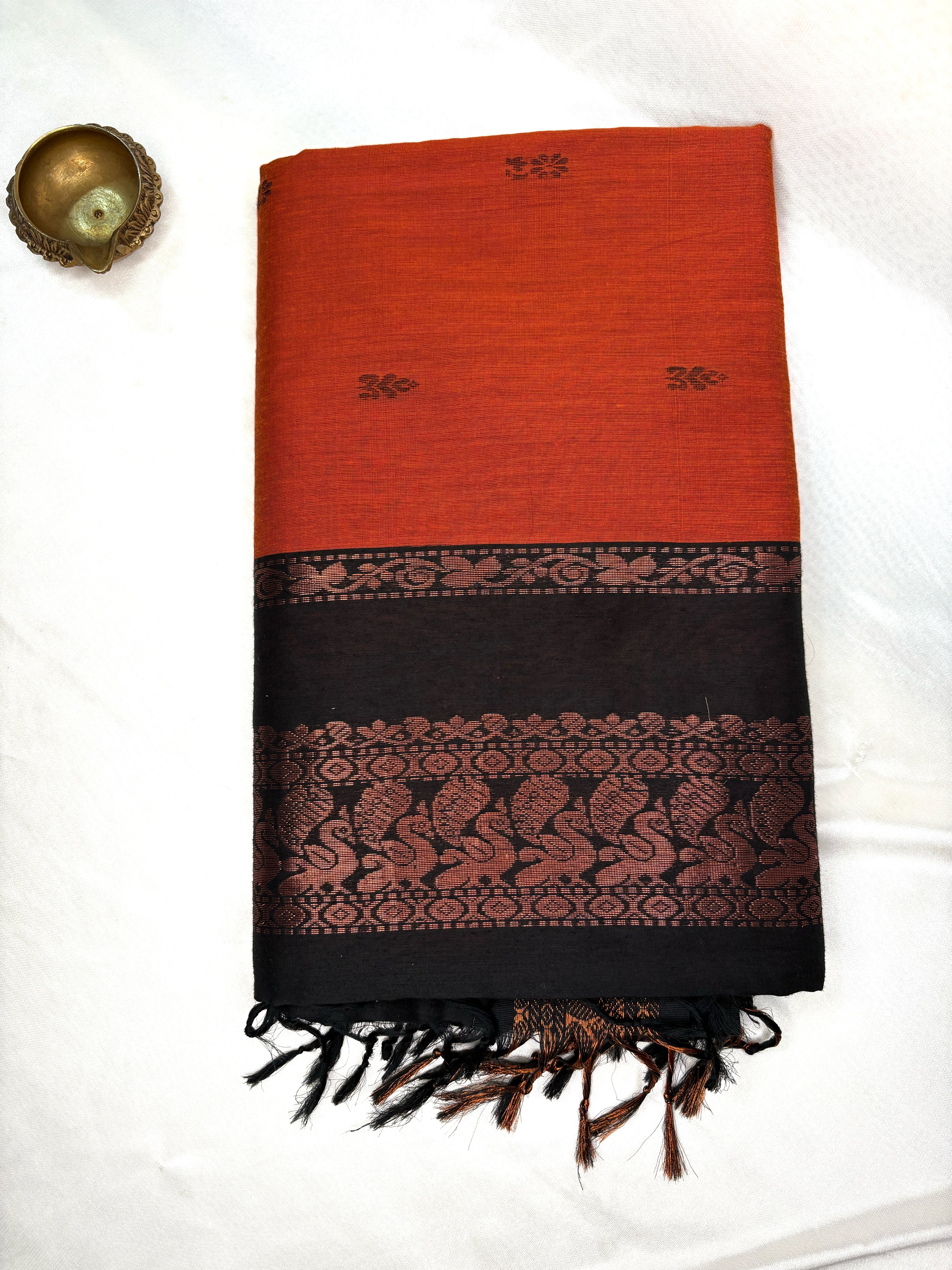 Kalayani cotton - Orange