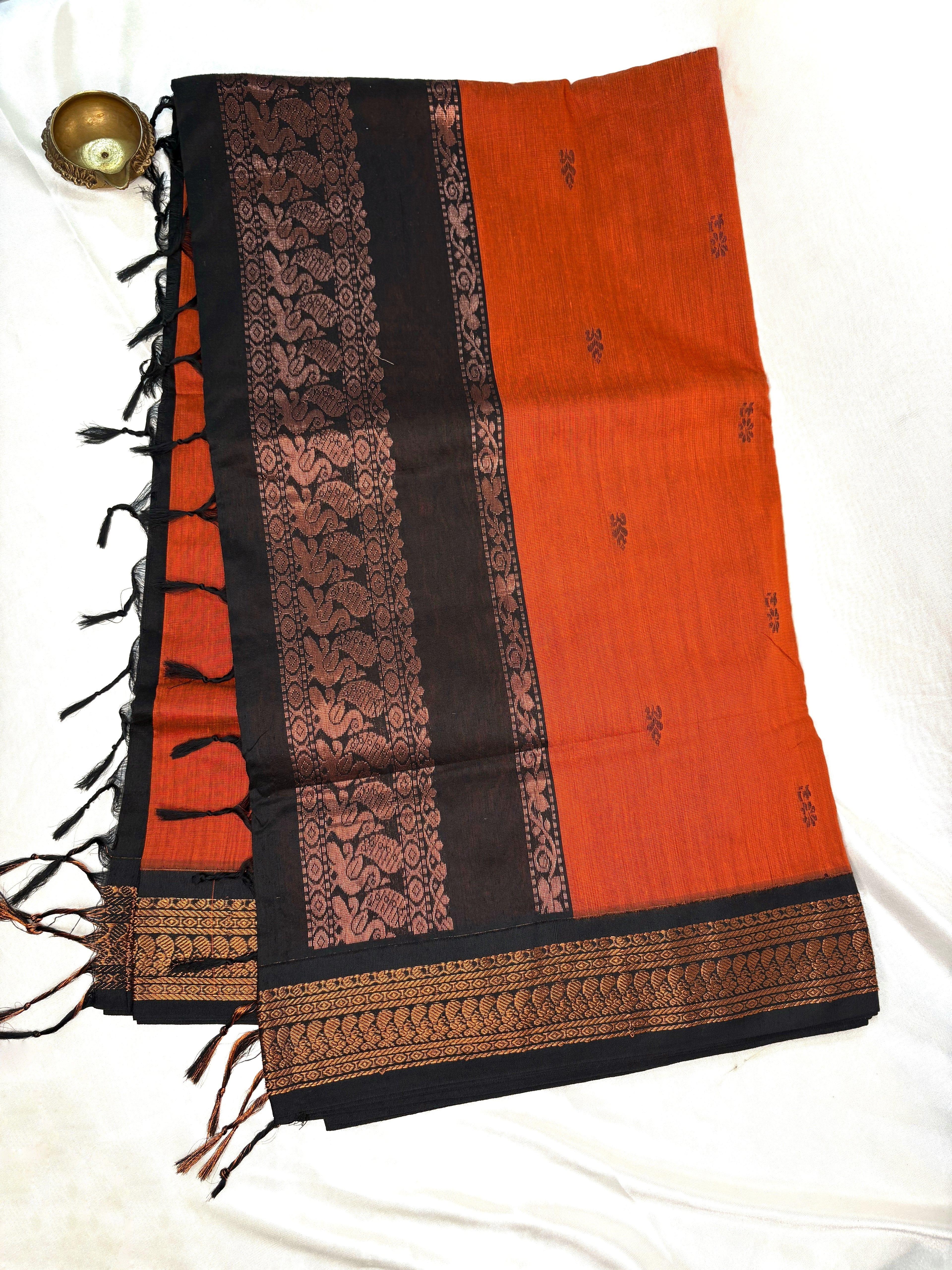 Kalayani cotton - Orange