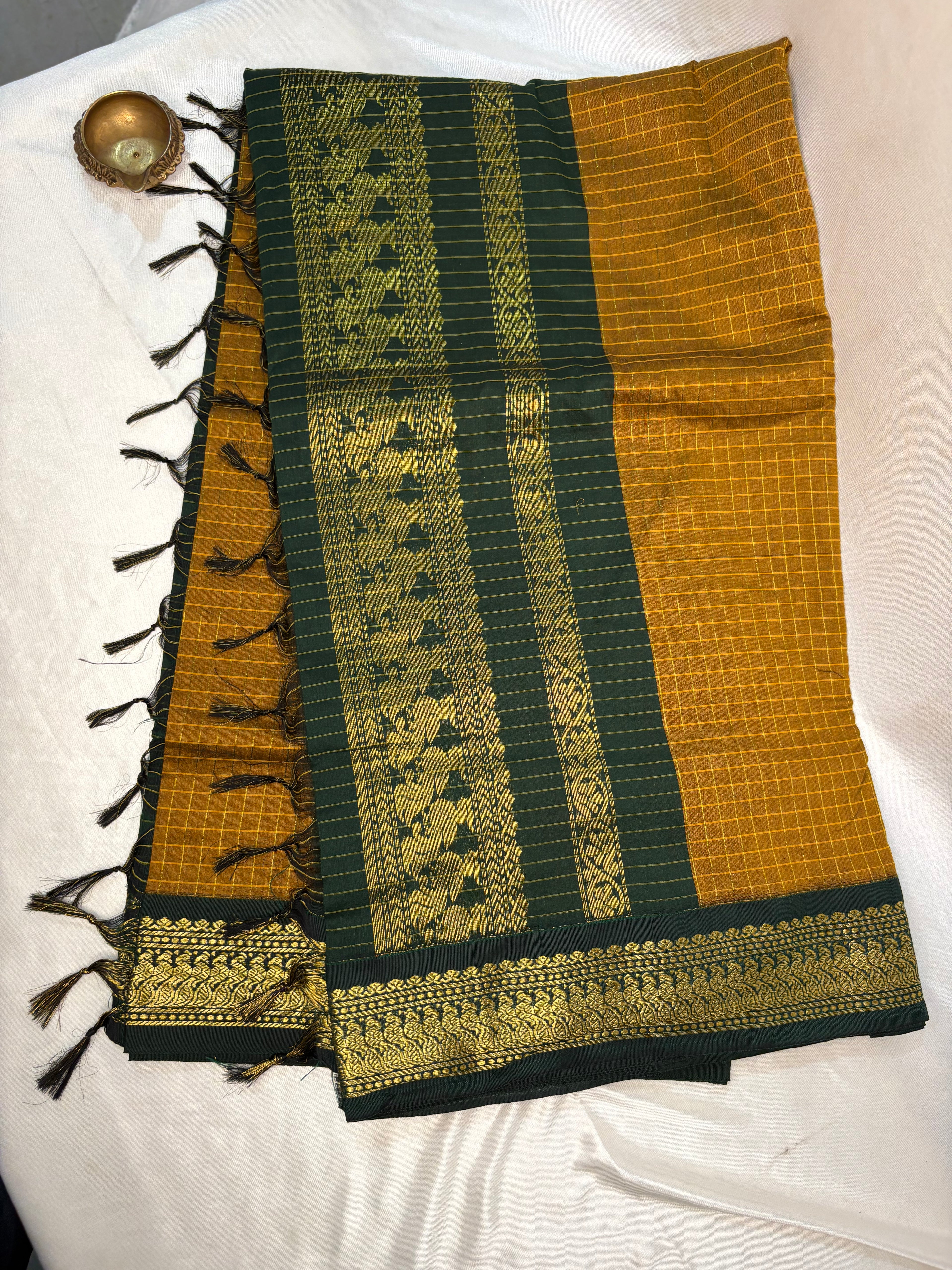 Kalayani cotton - Orange