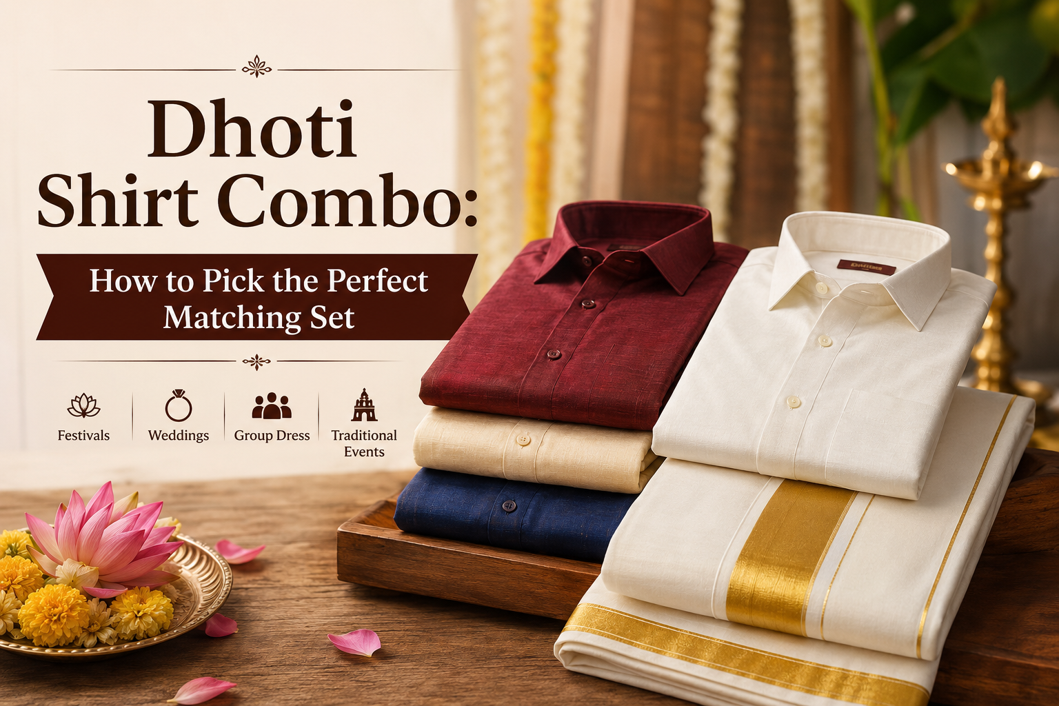 Dhoti Shirt Combo: How to Pick the Perfect Matching Set