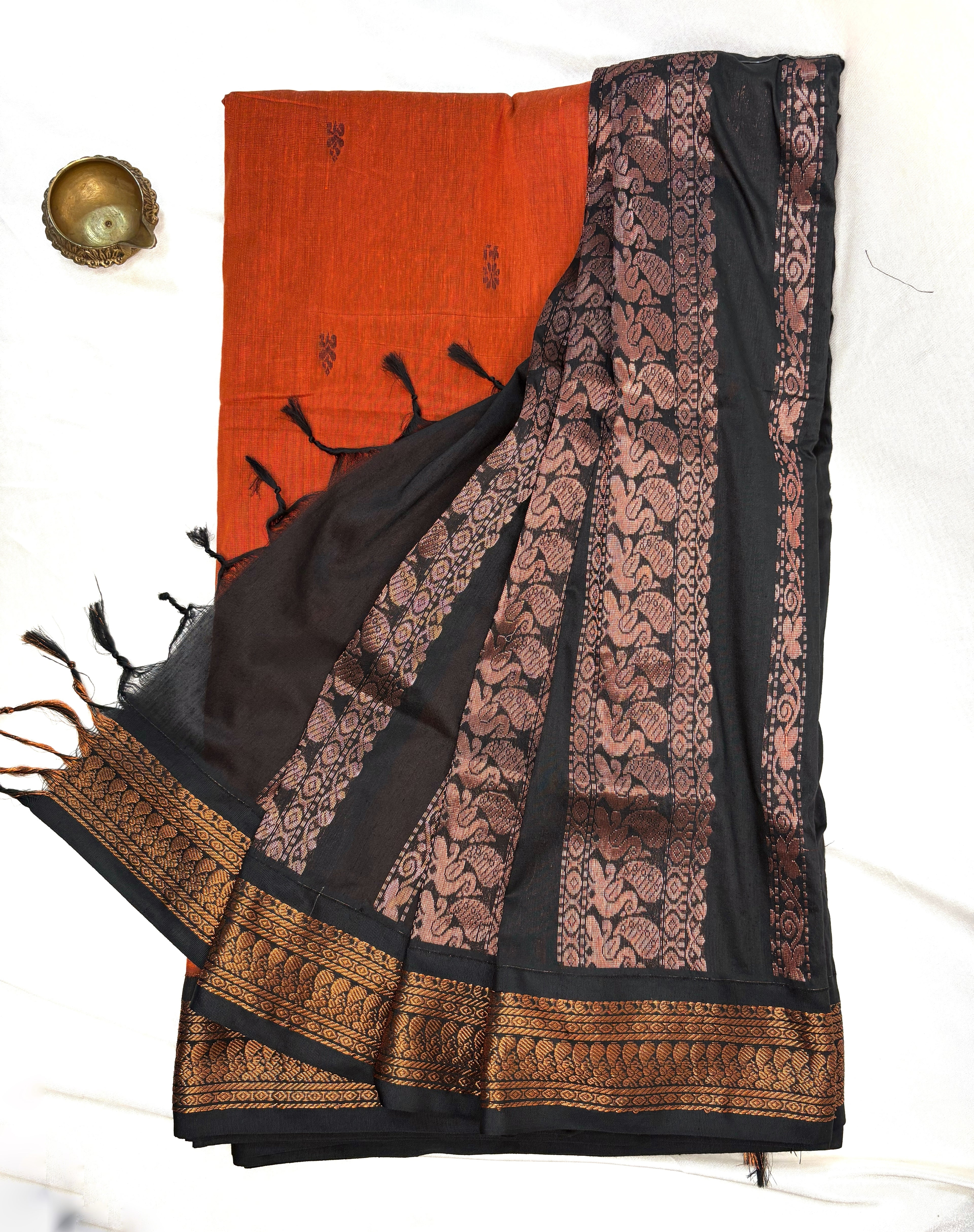 Kalayani cotton - Orange