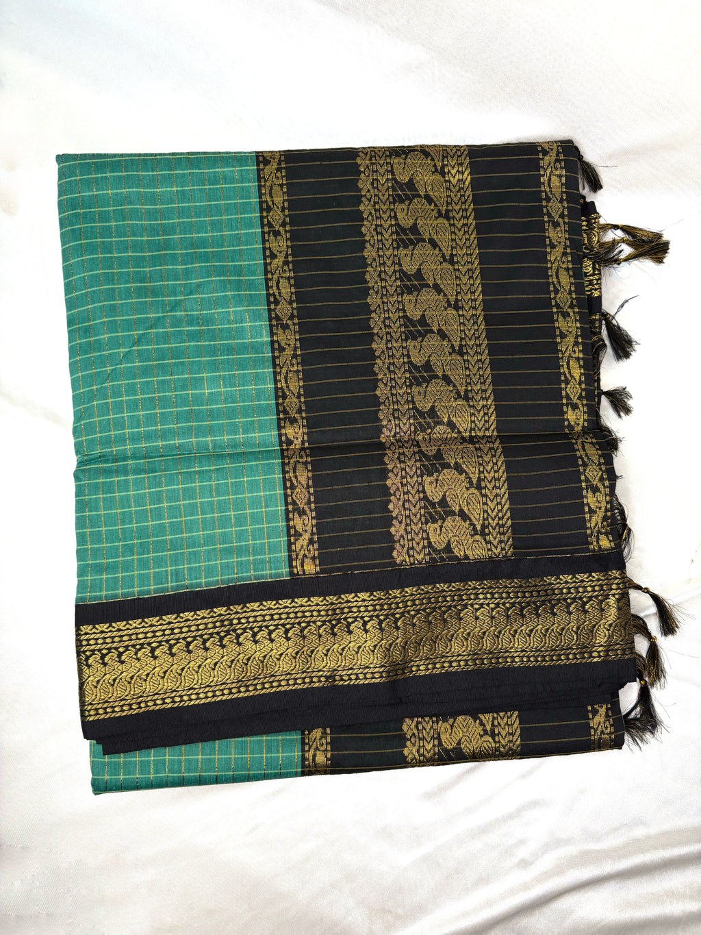 Kalayani cotton - Teal green