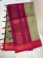 Kalayani cotton - Olive green