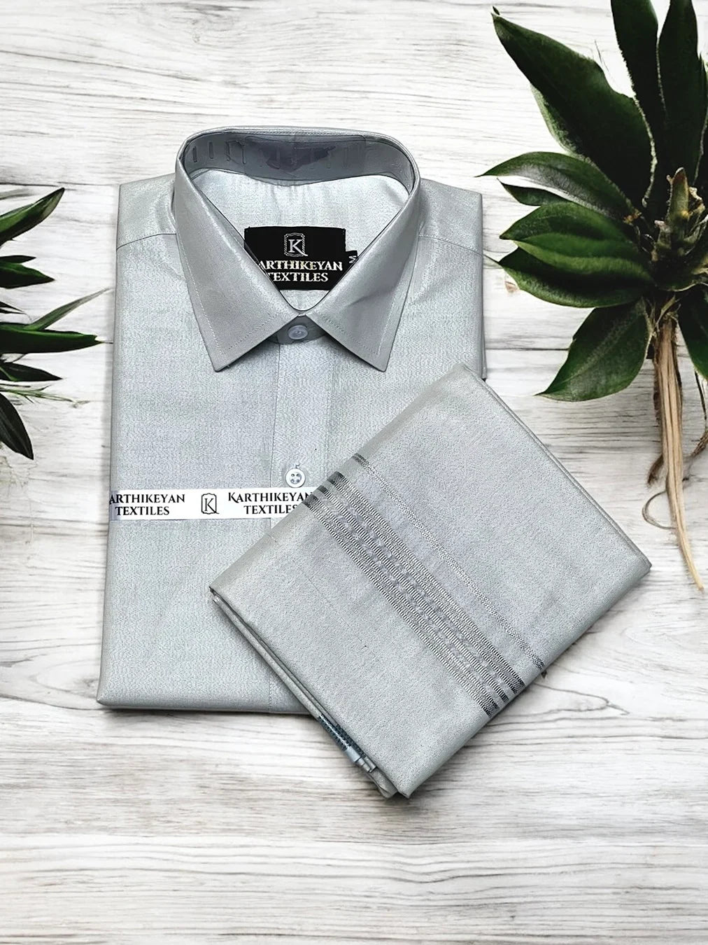 Tissue Plain Jari - Silver