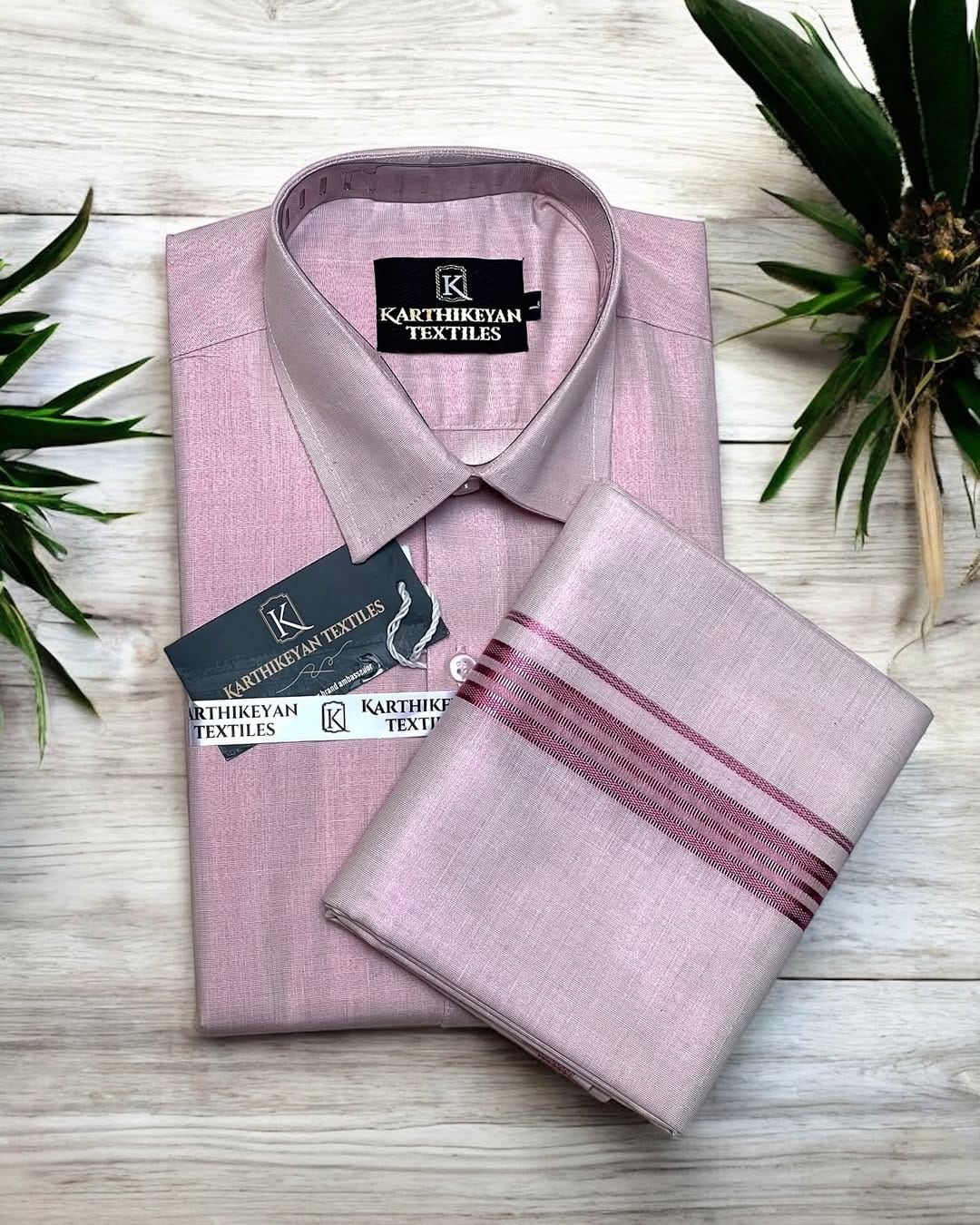 Tissue Plain Jari -Dark pink